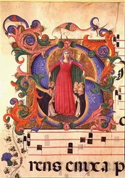 Missale 515 f.169r Madonna Misericordia, 1448-49